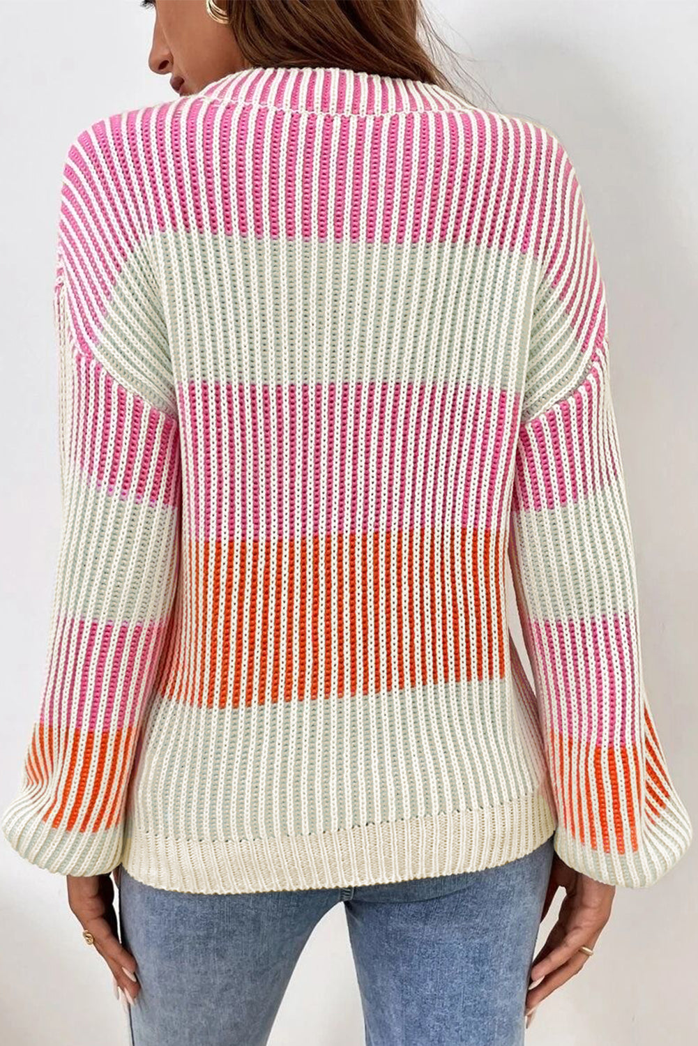 Pink Multi Color Sweater