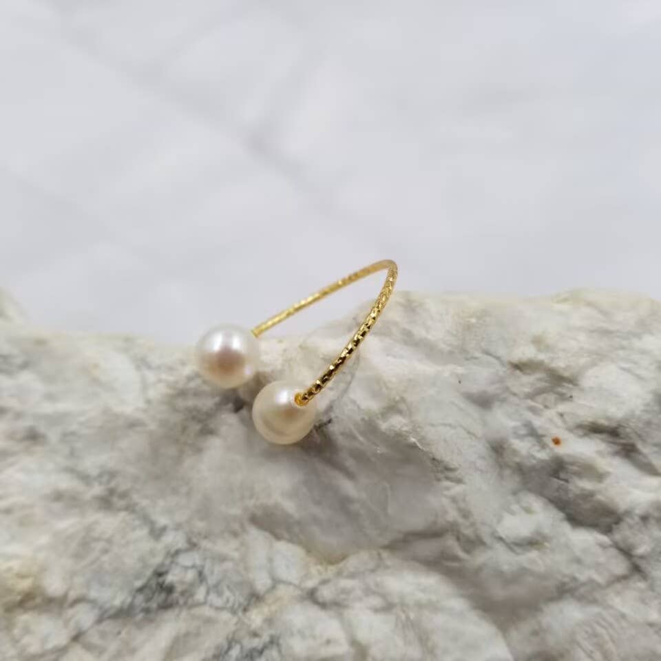 Adjustable Freshwater Pearl Ring