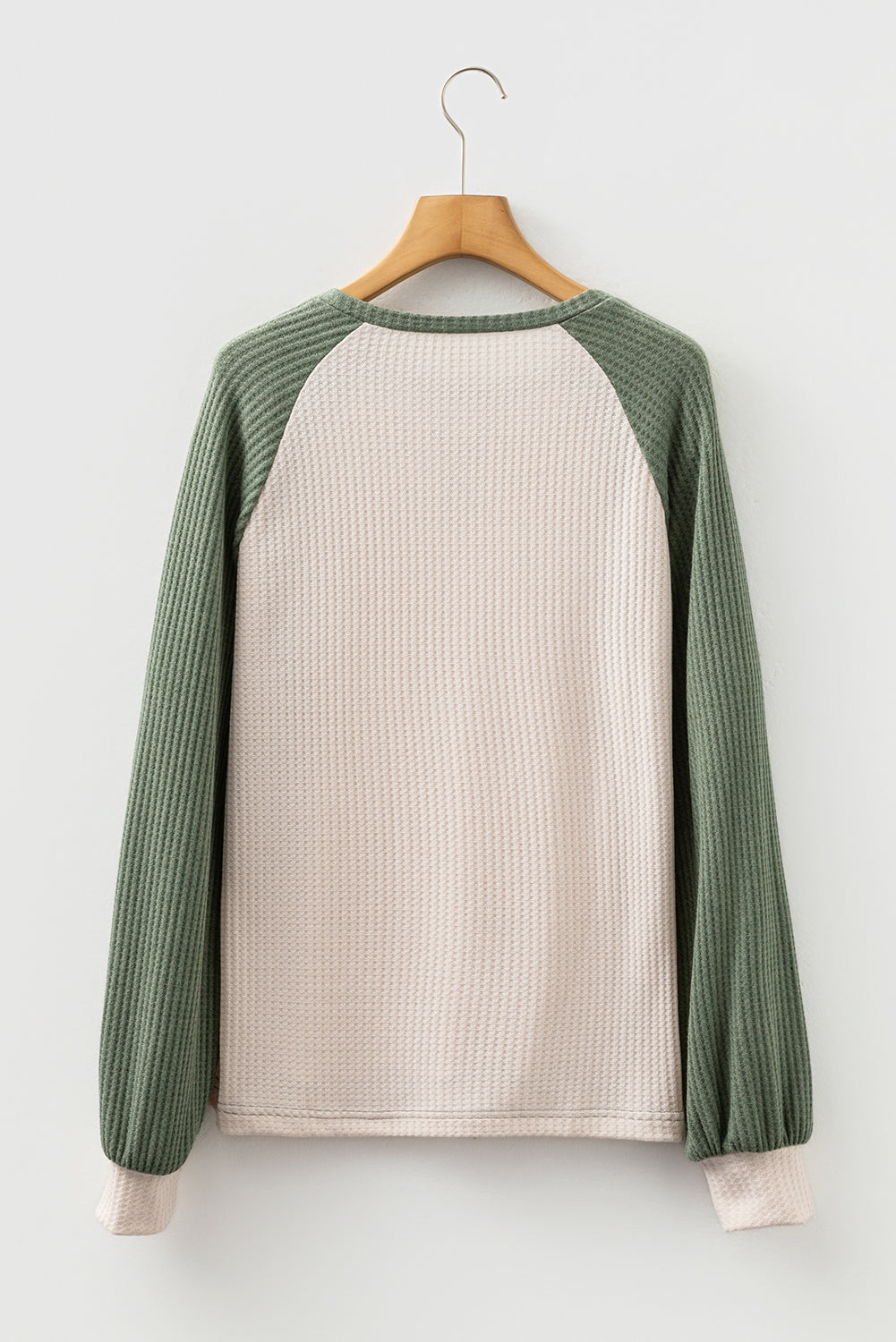 Waffle Color-Block Top