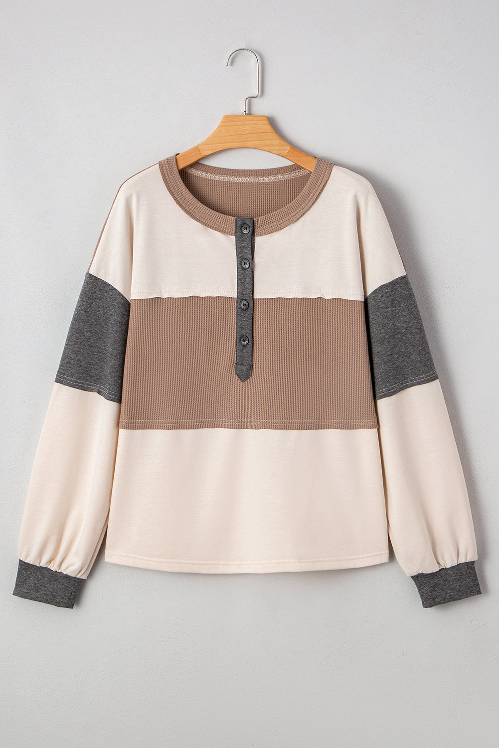 Waffle Henley Top