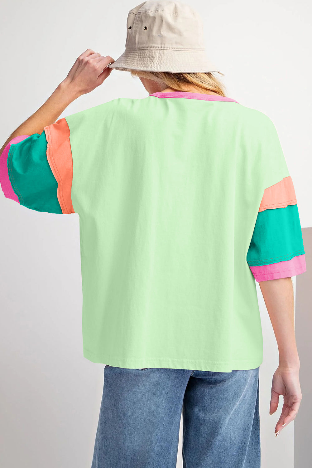 Green Crewneck Top