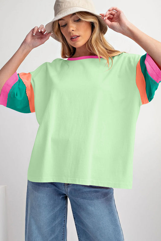 Green Crewneck Top