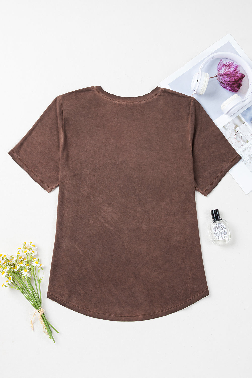 Brown Strap Tee