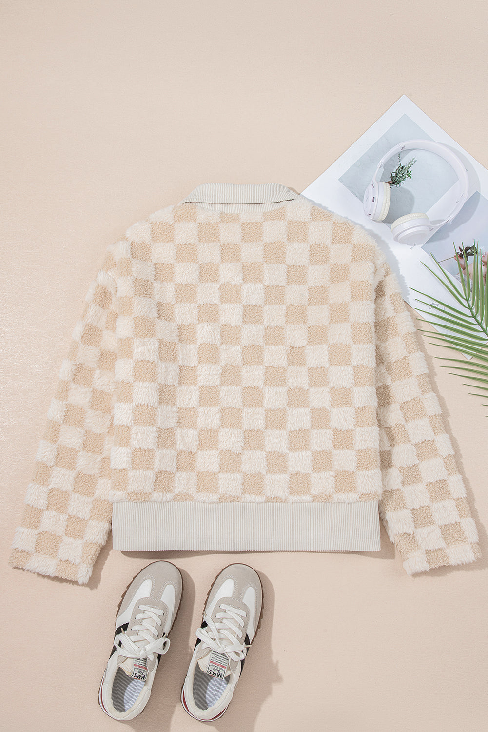 Neutral Checkered Jacket