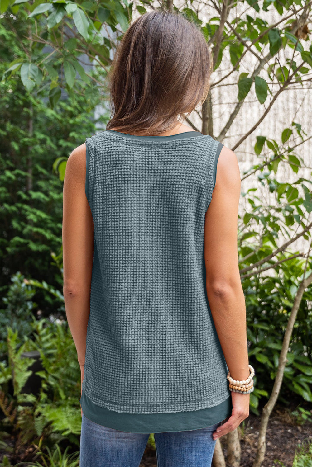 Waffle Knit Tank Top