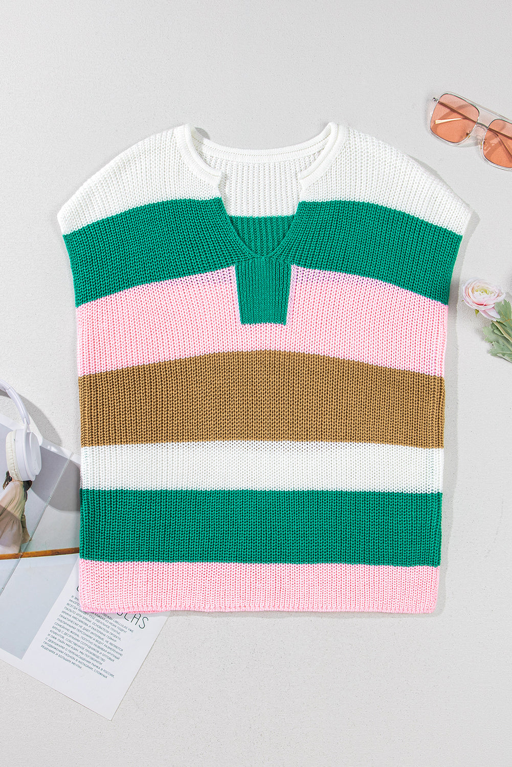Multi-Striped Knit Top