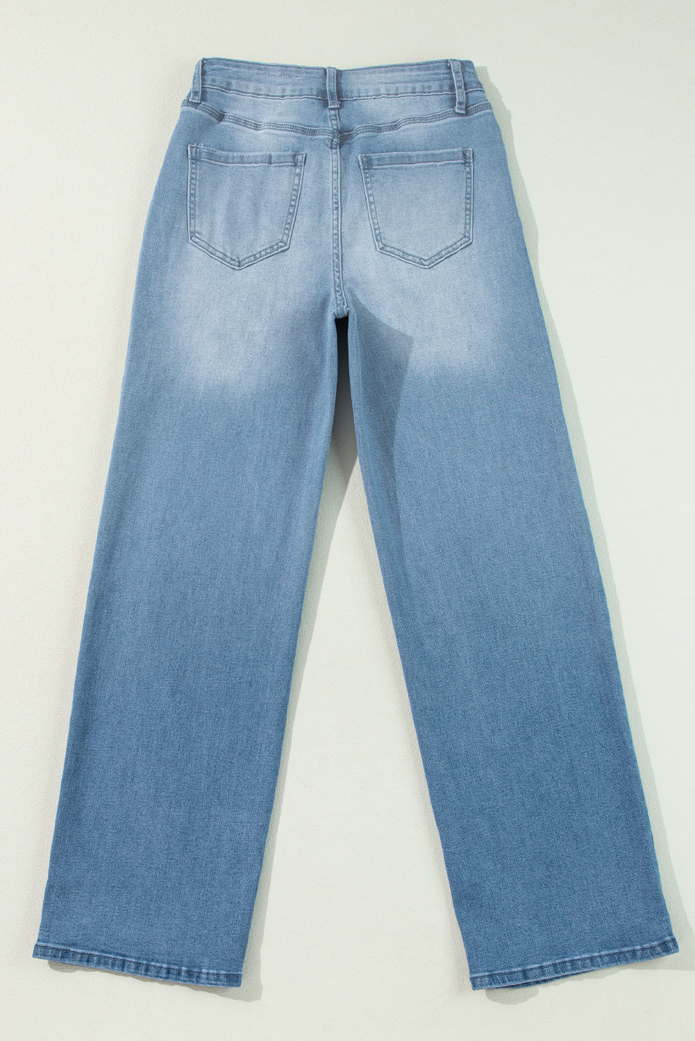 Light Wash Straight Leg Jean
