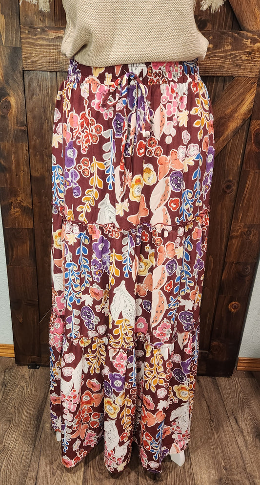 Floral Boho Skirt