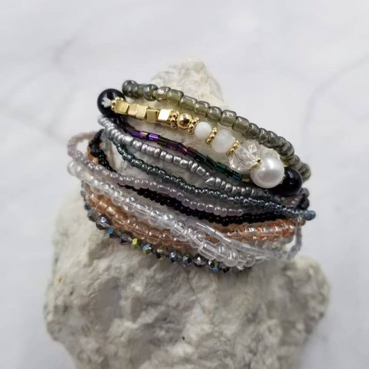 Bead Stackable Bracelet Set