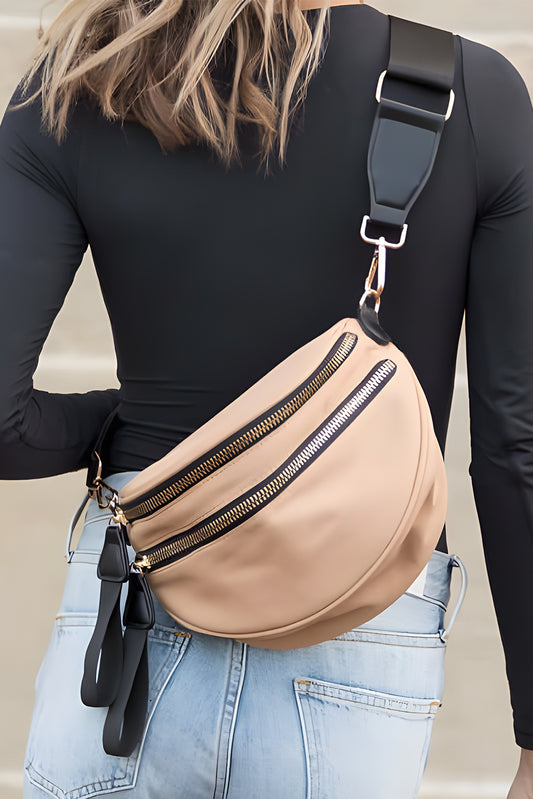 Double Zip Crossbody Bag