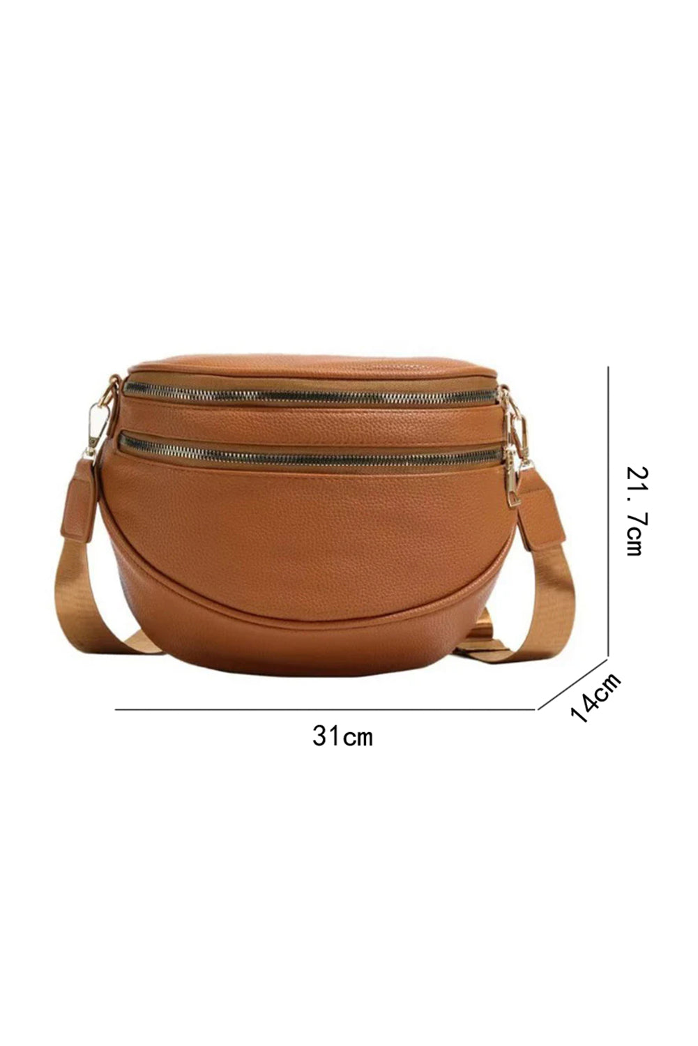 Faux Leather Crossbody Bag