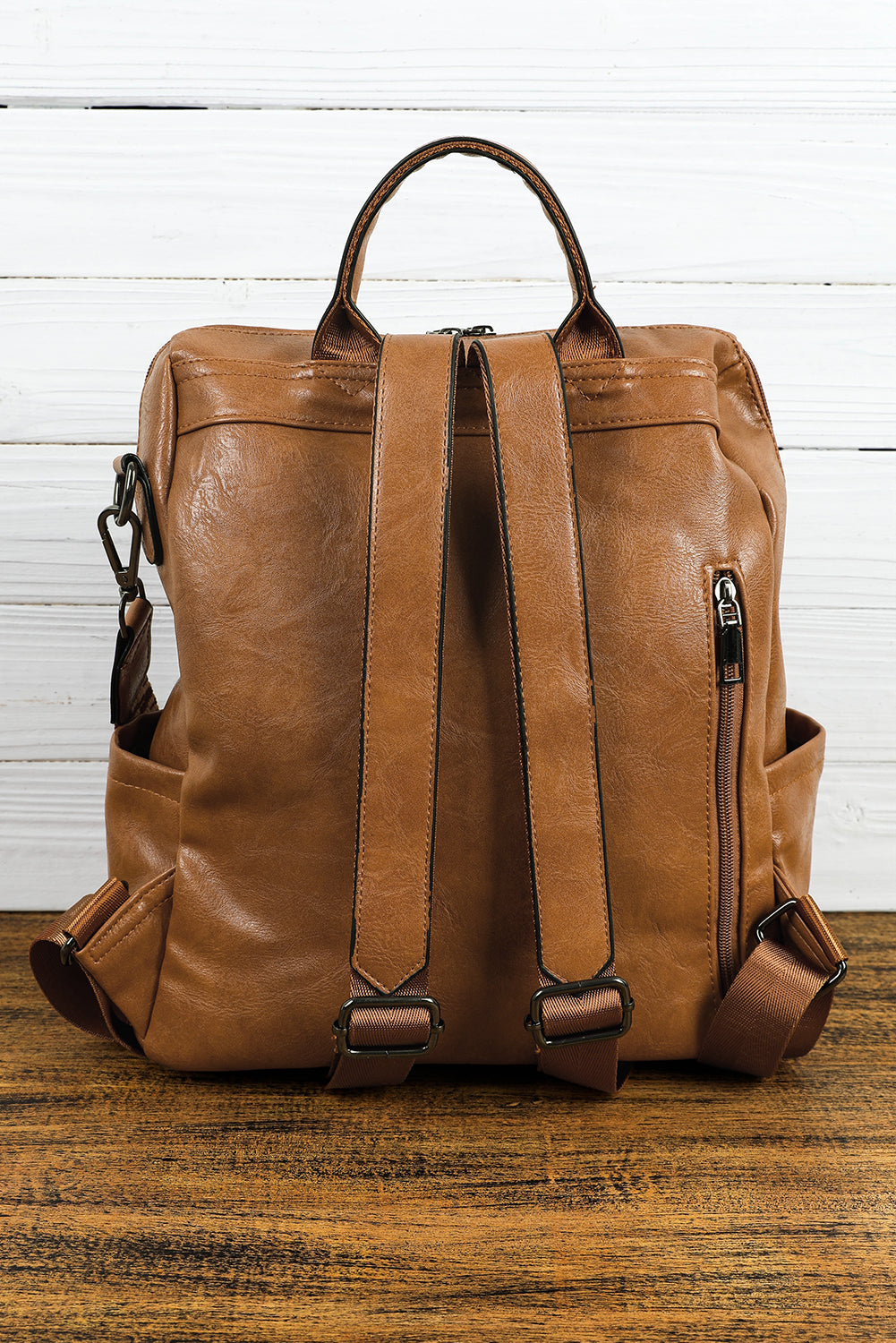 Large Camel Backpack Purse