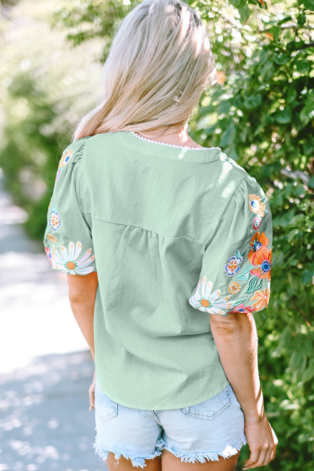 Floral Embroidered Blouse