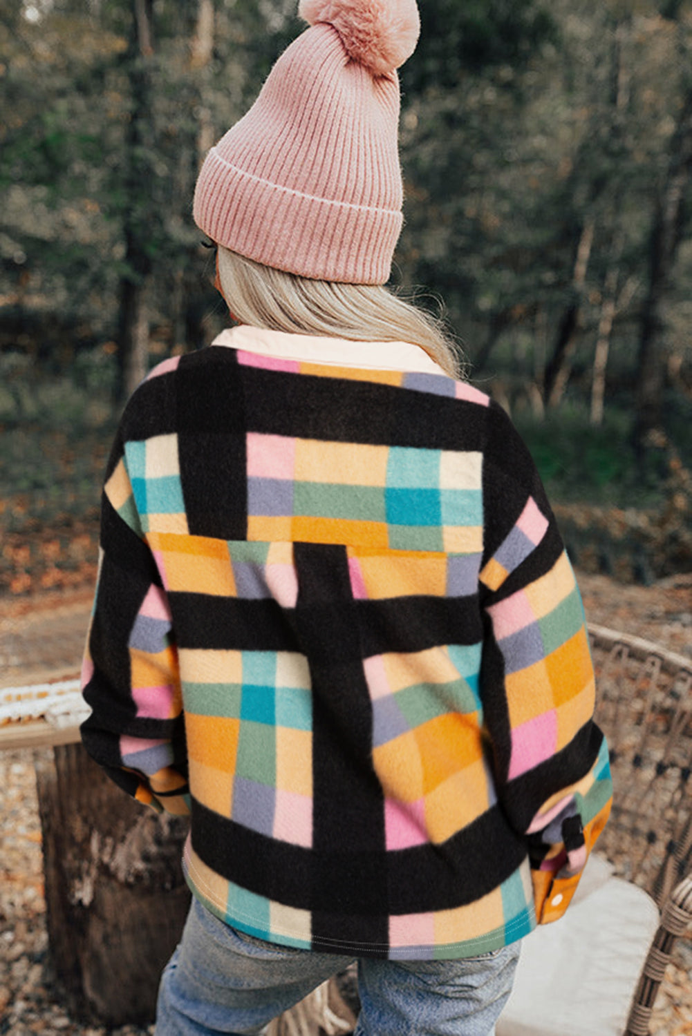 Multicolor Plaid Sweatshirt