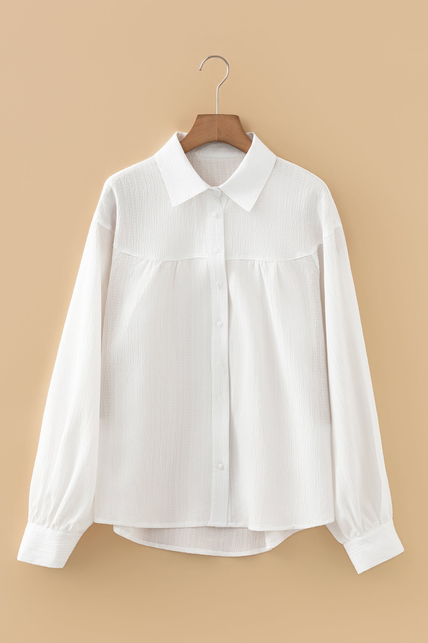White Button Blouse