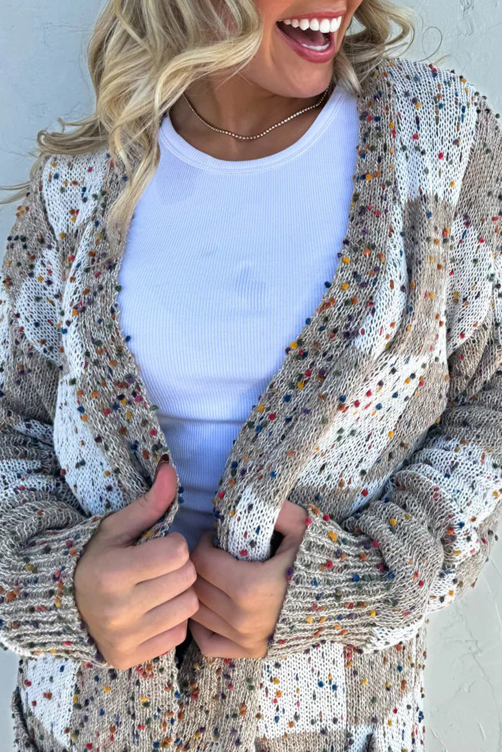 Color Block Cardigan