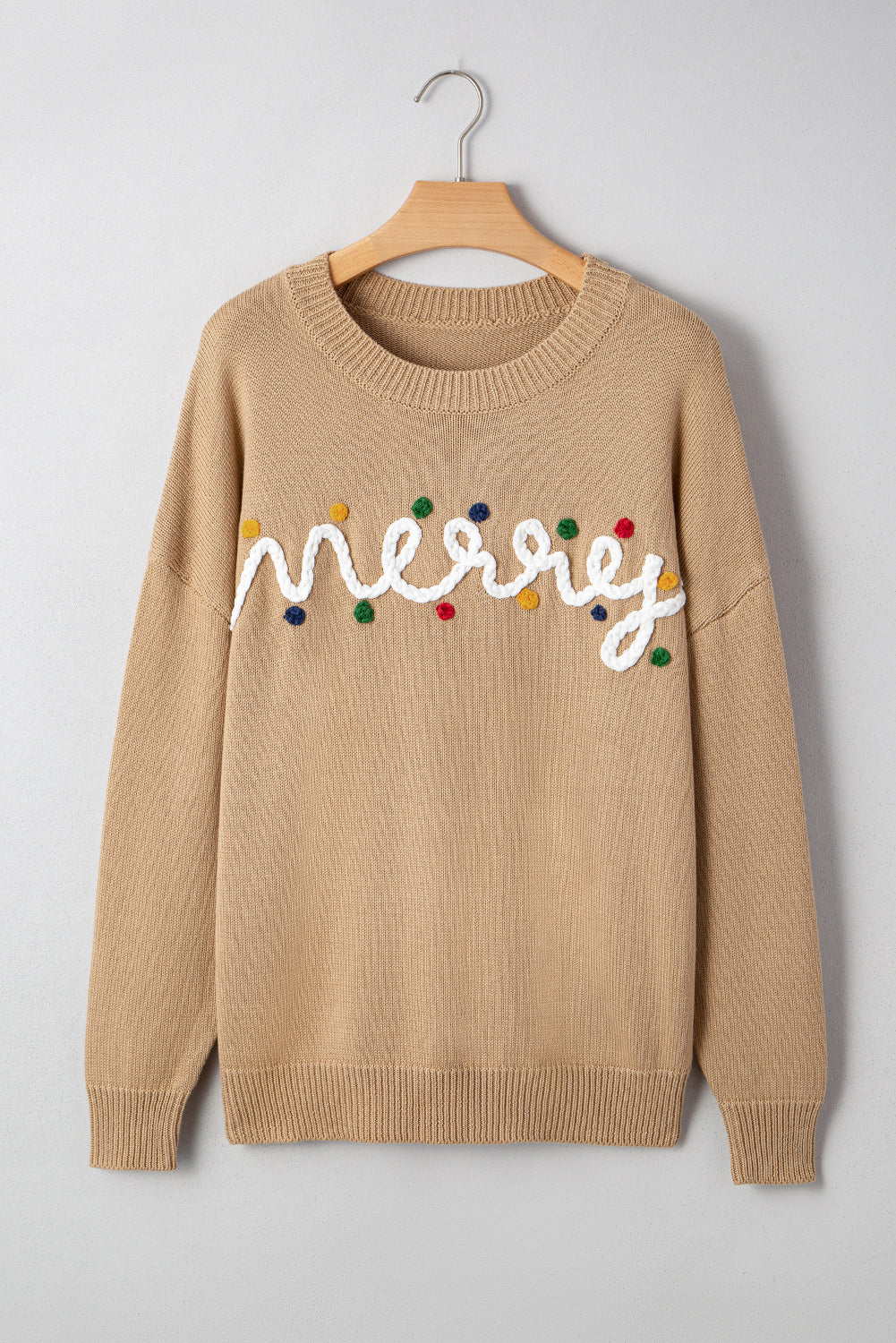 Tan Merry Sweater