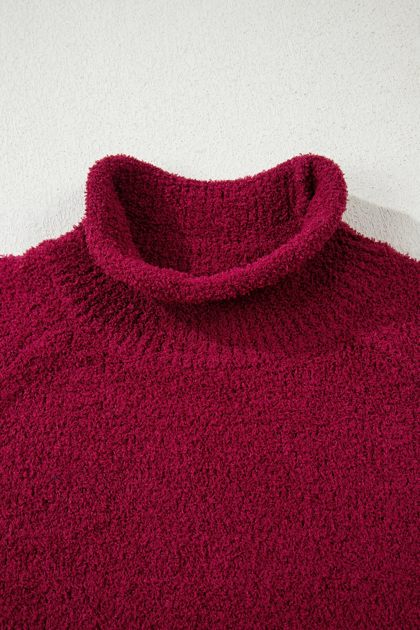 Burgundy Mock Neck Sweater