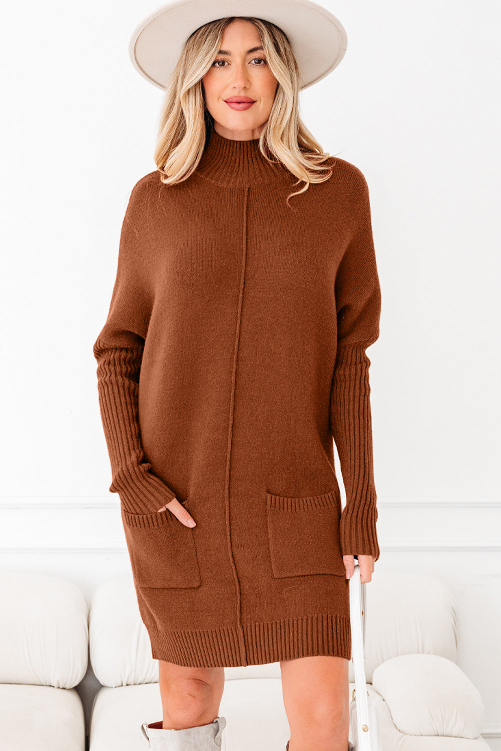 Chestnut Sweater Dress