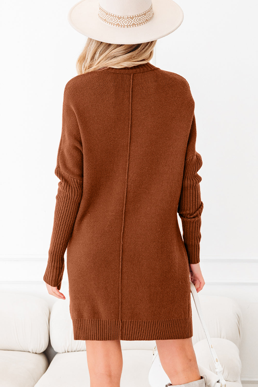 Chestnut Sweater Dress