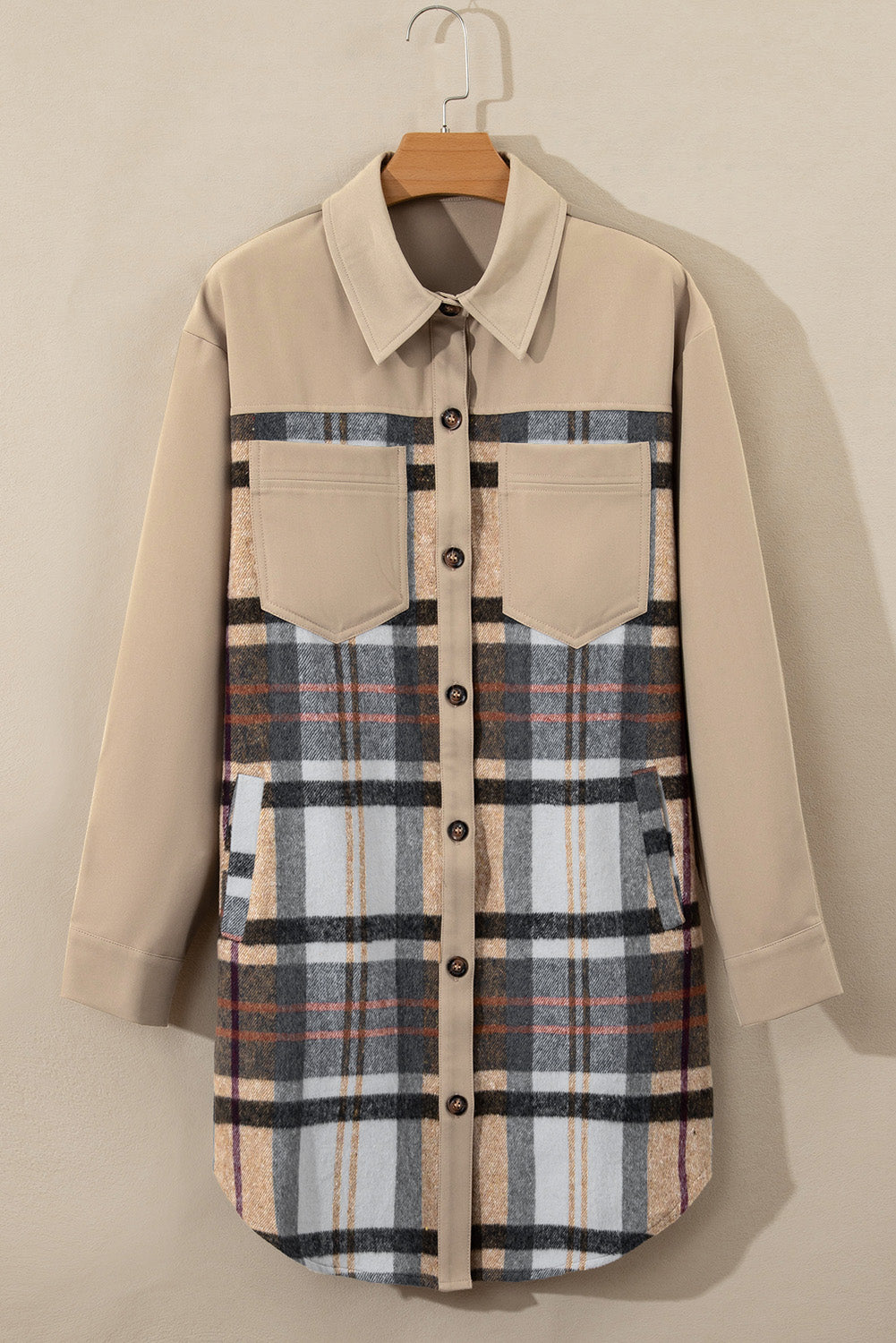 Long Plaid Shacket