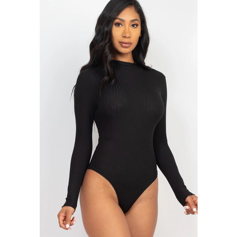 Ribbed Long Sleeve Bodysuit