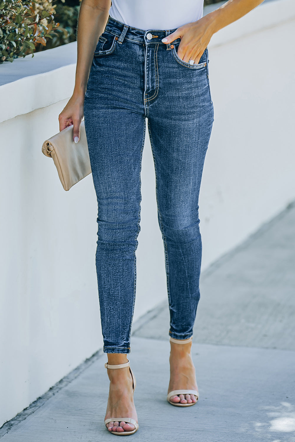 Medium Wash Skinny Jeans